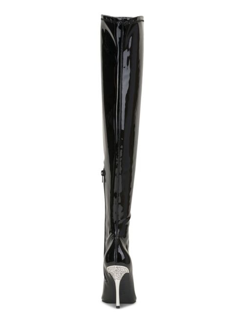 INC International Concepts I.N.C. International Concepts Women's Romina Embellished Pointed-Toe Over-The-Knee Boots, Created for Macy's
