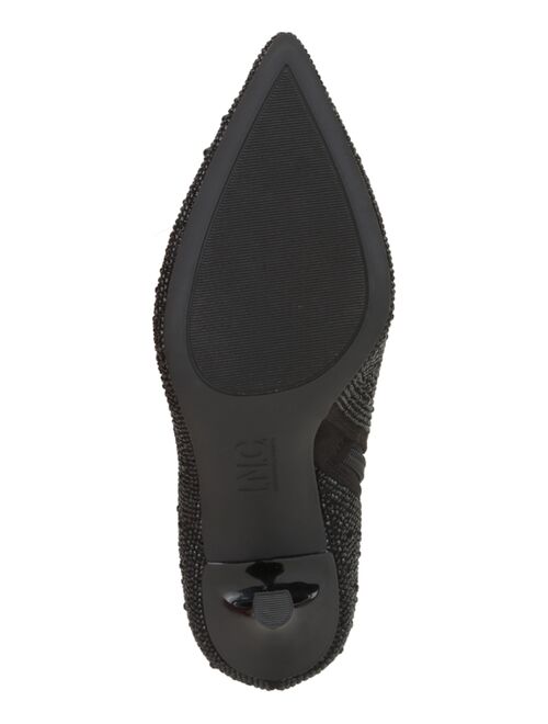 INC International Concepts I.N.C. International Concepts Women's Rakima Embellished Pointed Toe Dress Booties, Created for Macy's