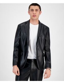 Men's Twilight Slim-Fit Faux-Leather Suit Jacket, Created for Macy's