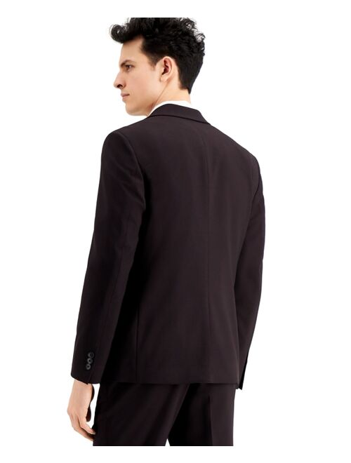 INC International Concepts I.N.C. International Concepts Men's Slim-Fit Burgundy Solid Suit Jacket, Created for Macy's