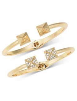 2-Pc. Set Pav Square-Tipped Cuff Bracelets, Created for Macy's