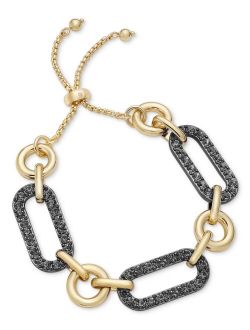 Two-Tone Mixed-Metal Link Bracelet, Created for Macy's