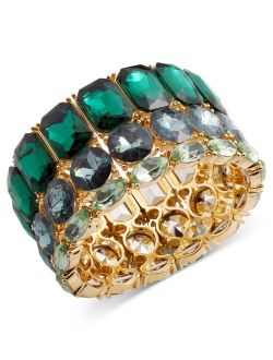 Mixed-Metal Crystal Stretch Bracelet, Created for Macy's