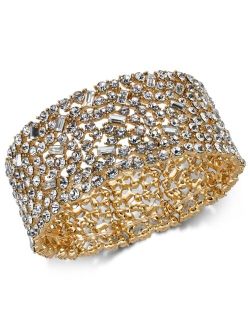 Wide Crystal Cluster Stretch Bracelet, Created for Macy's