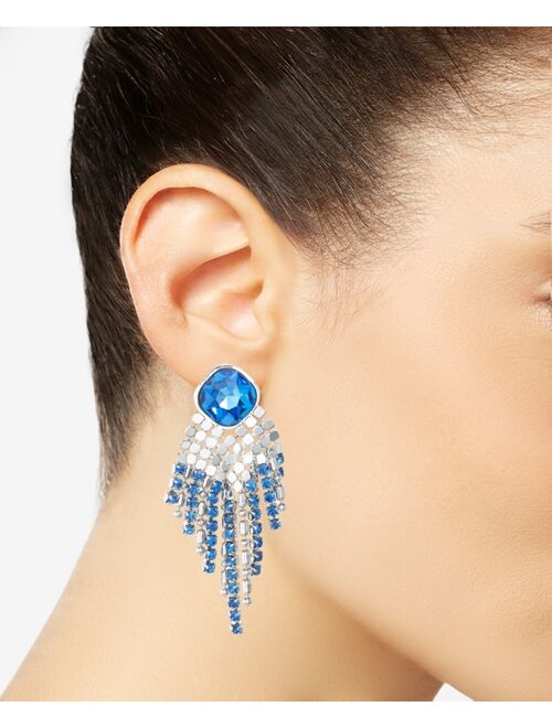 INC International Concepts I.N.C. International Concepts Mixed-Metal Crystal Drop Earrings, Created for Macy's