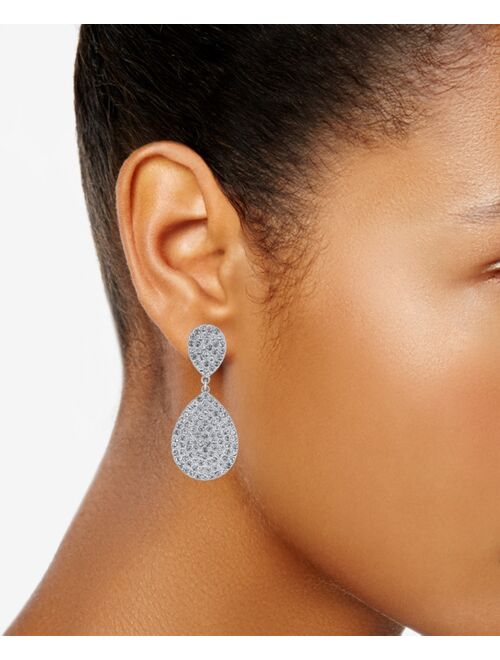 INC International Concepts I.N.C. International Concepts Pave Double Drop Earrings, Created for Macy's