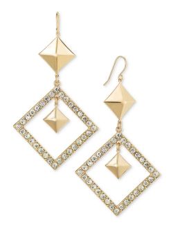 Pav Diamond-Shape Statement Earrings, Created for Macy's