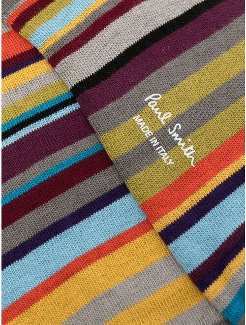 Paul Smith striped cotton-blend socks