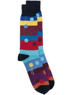 Paul Smith polka-dot striped socks