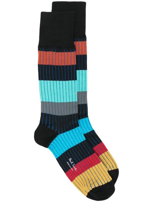 Paul Smith Errol Stripe cotton-blend socks