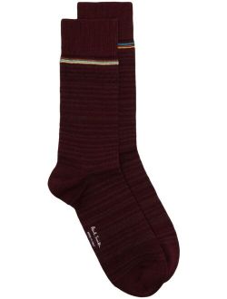 Paul Smith stripe-detailing ribbed-knit socks