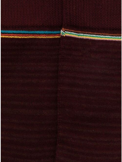 Paul Smith stripe-detailing ribbed-knit socks