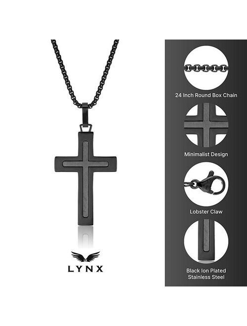LYNX Stainless Steel Cross Men's Pendant