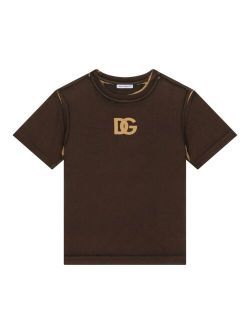 Kids logo-print cotton T-shirt