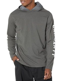 Force Relaxed Fit Midweight Long Sleeve Logo Graphic Hooded T-Shirt