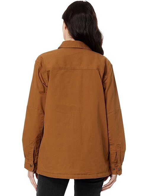 Carhartt Rugged Flex Loose Fit Canvas Fleece-Lined Shirt Jacket