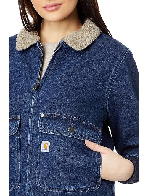 Carhartt Relaxed Fit Denim Sherpa-Lined Jacket