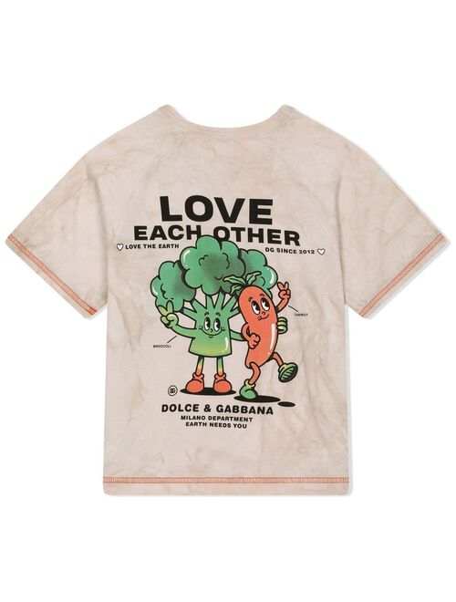 Dolce & Gabbana Kids graphic-print cotton T-Shirt