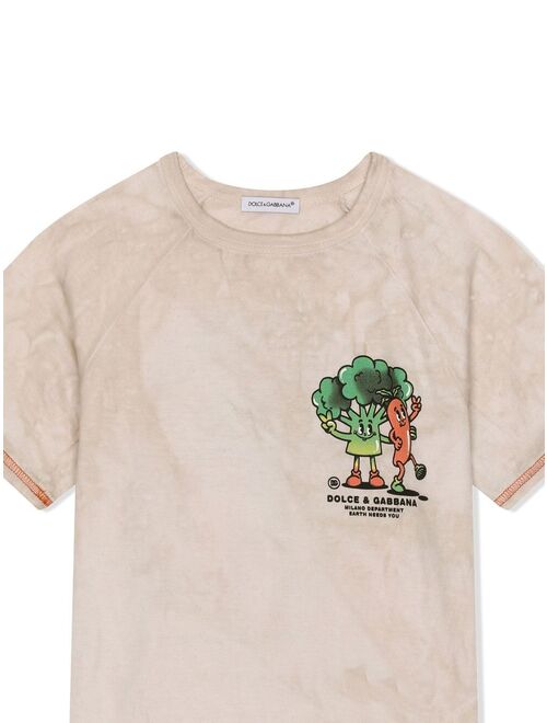 Dolce & Gabbana Kids graphic-print cotton T-Shirt