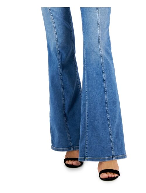 INC International Concepts I.N.C. International Concepts Women's High-Rise Pull-On Flare-Leg Jeans, Created for Macy's