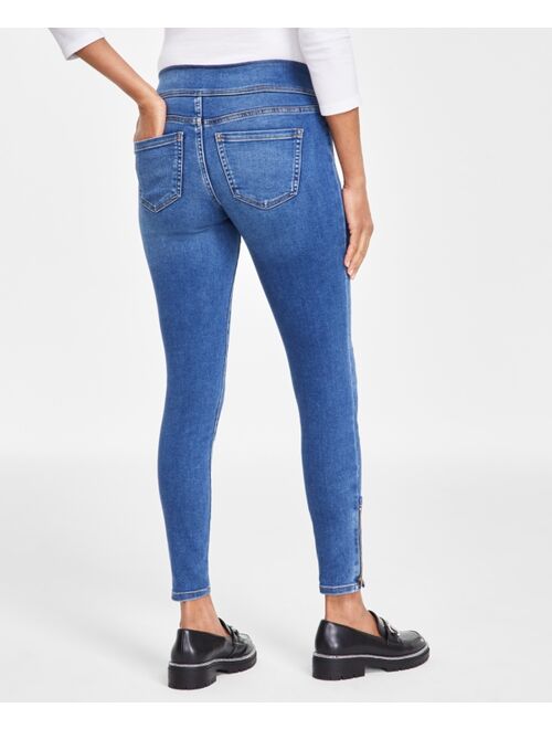 INC International Concepts I.N.C. International Concepts Women's Mid-Rise Pull-On Skinny Jeans, Created for Macy's