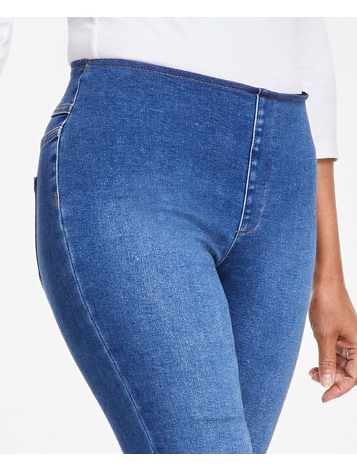 INC International Concepts I.N.C. International Concepts Women's Mid-Rise Pull-On Skinny Jeans, Created for Macy's