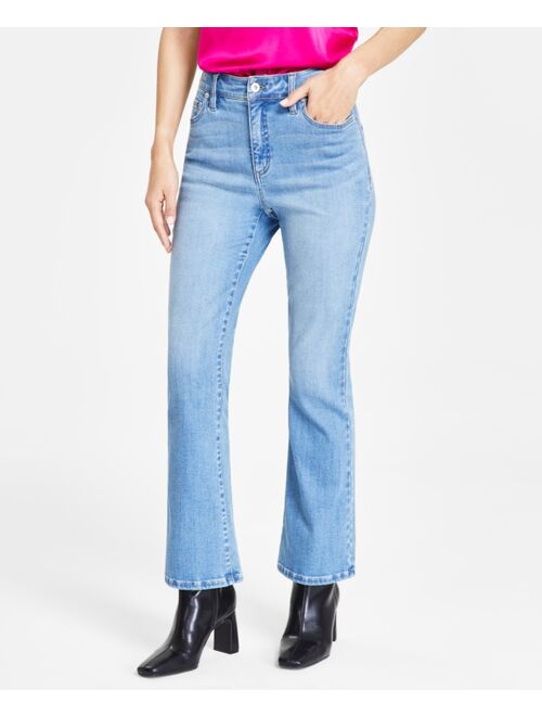 INC International Concepts I.N.C. International Concepts Women's High-Rise Crop Flare-Hem Jeans, Created for Macy's