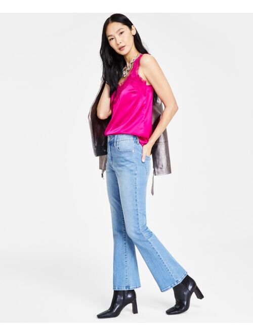 INC International Concepts I.N.C. International Concepts Women's High-Rise Crop Flare-Hem Jeans, Created for Macy's