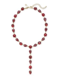 Crystal Stone Lariat Necklace, 17"   3" extender, Created for Macy's