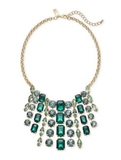 Mixed-Metal Crystal Necklace, 17"   3" extender, Created for Macy's