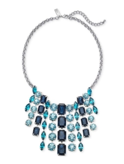 Mixed-Metal Crystal Necklace, 17"   3" extender, Created for Macy's