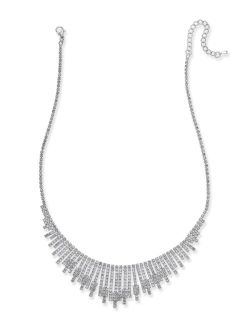 Silver-Tone Pav Statement Necklace, Created for Macy's