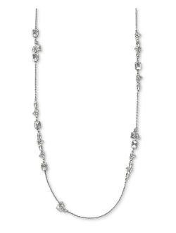 Silver-Tone Crystal Long Necklace, 40" 3" extender, Created for Macy's