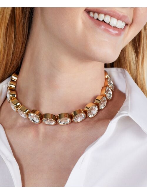 INC International Concepts I.N.C. International Concepts Gold-Tone Crystal Choker 17"+3" extender, Created for Macy's