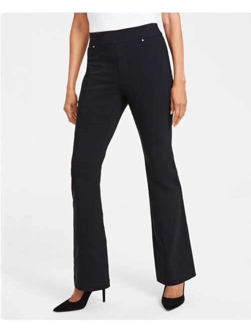 INC International Concepts I.N.C. International Concepts Women's High-Rise Pull-On Flare-Leg Pants, Created for Macy's