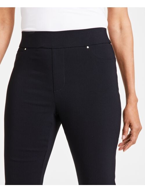 INC International Concepts I.N.C. International Concepts Women's High-Rise Pull-On Flare-Leg Pants, Created for Macy's
