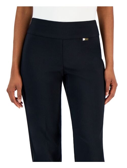 INC International Concepts I.N.C. International Concepts Women's Tummy-Control Pull-On Straight-Leg Pants, Created for Macy's