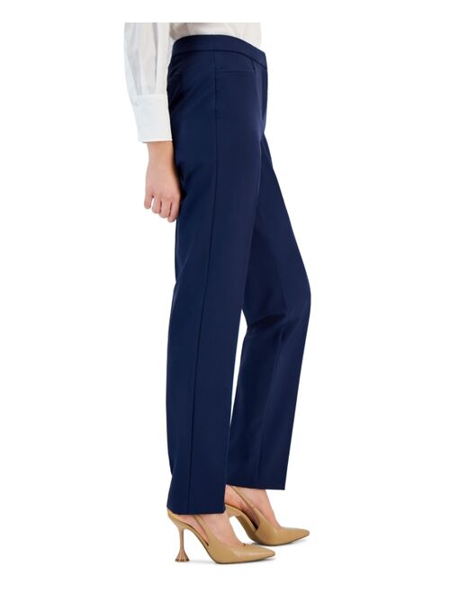INC International Concepts I.N.C. International Concepts Women's Mid-Rise L-Pocket Straight-Leg Pants, Regular, Long & Short Lengths, Created for Macy's