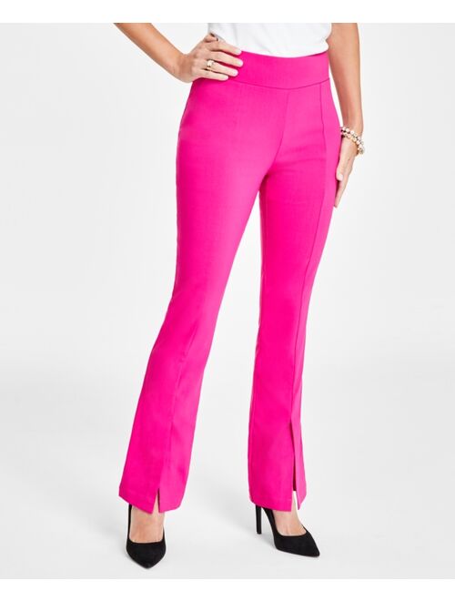 INC International Concepts I.N.C. International Concepts Petite Tummy Control Flare Pants, Created for Macy's