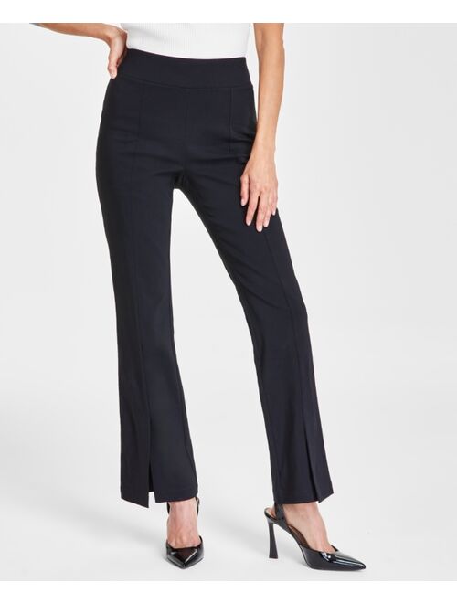 INC International Concepts I.N.C. International Concepts Petite Tummy Control Flare Pants, Created for Macy's