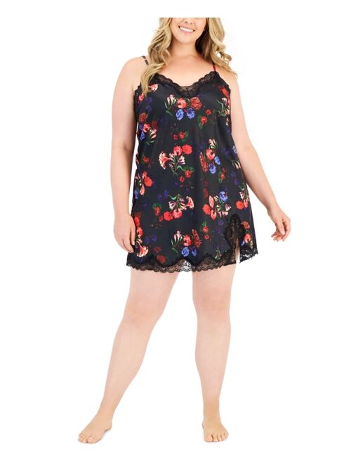 INC International Concepts I.N.C. International Concepts Plus Size Floral Chemise, Created for Macy's