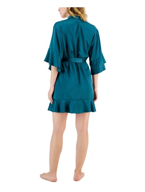 INC International Concepts I.N.C. International Concepts Women's Flounce Wrap Robe, Created for Macy's