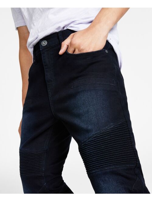 INC International Concepts I.N.C. International Concepts Men's Skinny-Fit Moto Jeans, Created for Macy's