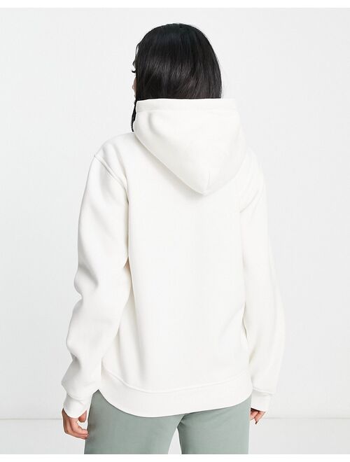 UGG Rey fuzzy logo hoodie in white