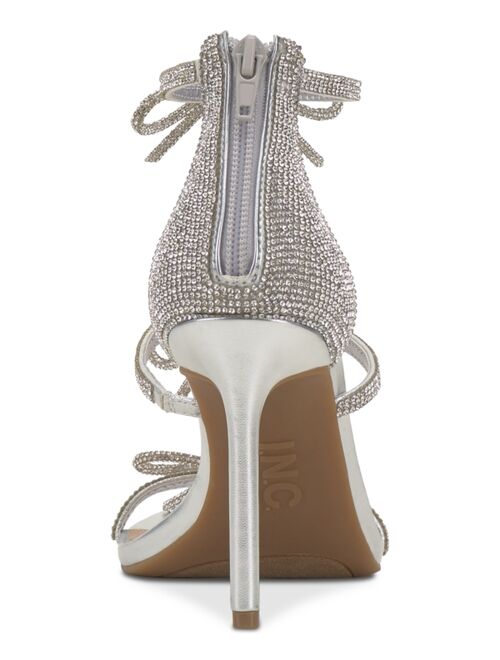 INC International Concepts I.N.C. INTERNATIONAL CONCEPTS Women's Nolino Beaded Bow T-Strap Dress Sandals, Created for Macy's