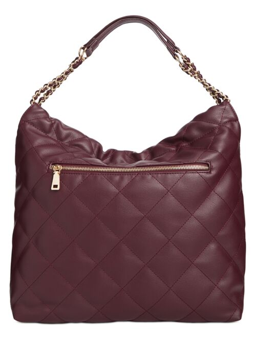INC International Concepts I.N.C. INTERNATIONAL CONCEPTS Kyliee Quilted Faux Leather Large Shoulder Bag, Created for Macy's