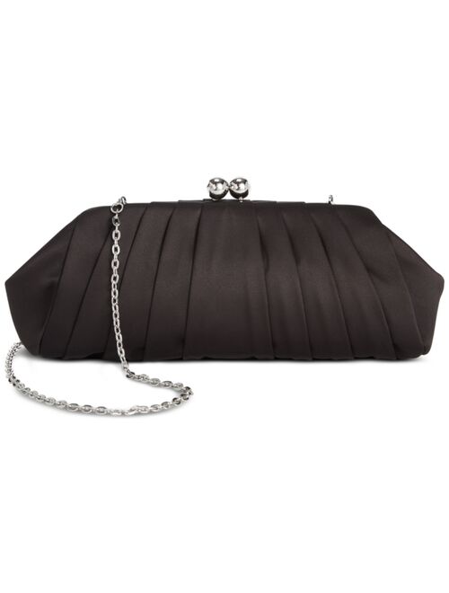 INC International Concepts I.N.C. INTERNATIONAL CONCEPTS Pleated Satin Clutch, Created for Macy's