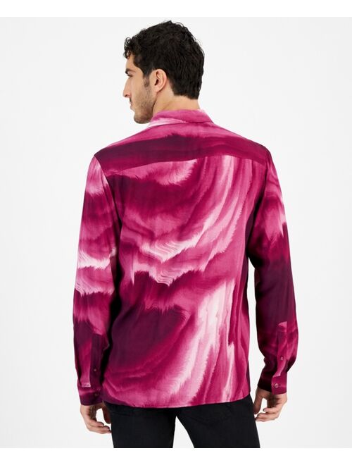 INC International Concepts I.N.C. International Concepts Men's Swirl Graphic Shirt, Created for Macy's