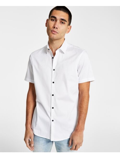 INC International Concepts I.N.C. International Concepts Men's Tux Classic-Fit Solid Button-Down Shirt, Created for Macy's