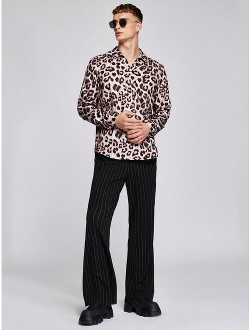Shein Manfinity AFTRDRK Men Leopard Print Shirt